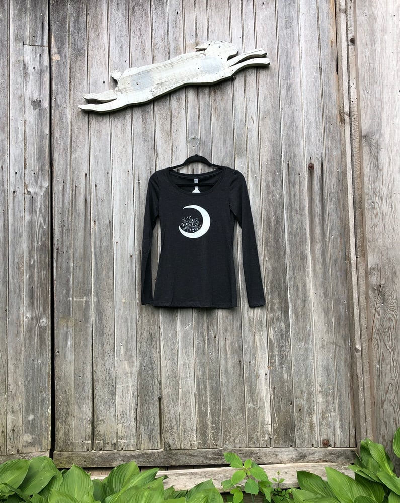 Image of Poppy Moon- women’s fitted long sleeve 