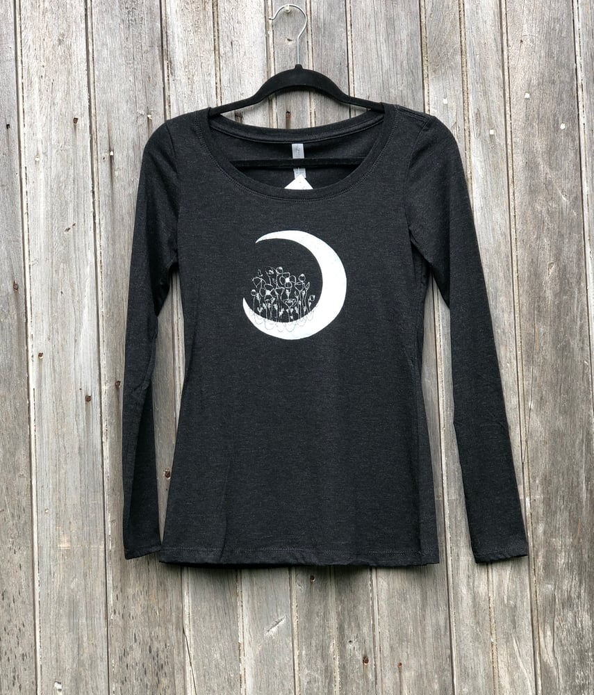 Image of Poppy Moon- women’s fitted long sleeve 