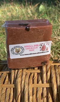 Roses & Rose Kaolin Clay Soap Bar