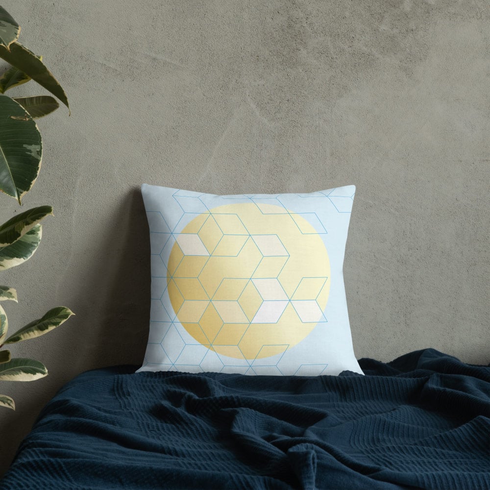 Image of Fly Away Square Throw Pillow