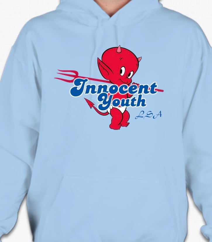 gildan light blue hoodie
