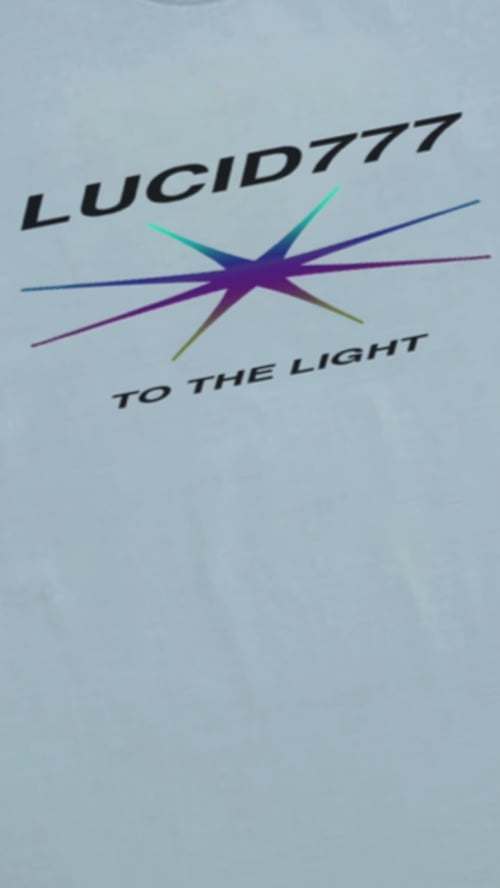 Image of TO THE LIGHT TEE (PALE BLUE)