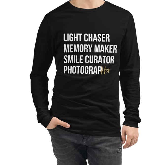 Image of Essence of a PhotograpHER - Long Sleeve Black