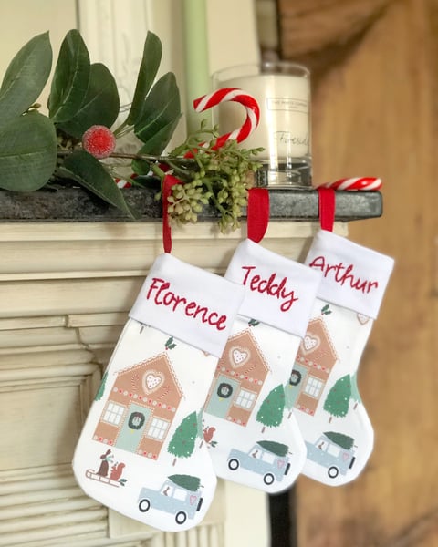 Image of In the Christmas Forest Mini Stocking