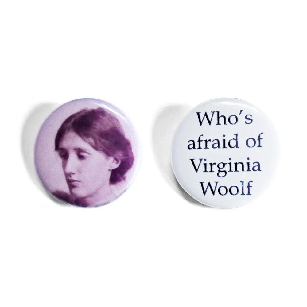 Virginia Woolf Button Badges