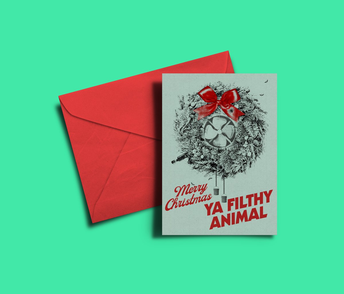 Merry Christmas Ya Filthy Animal Home Alone Christmas Card Needle Design