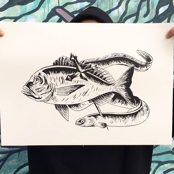 Image of The Dorade and the Heel for Propaganda Tattoo Temple