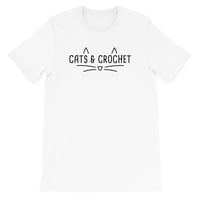 Cats & Crochet White Tee