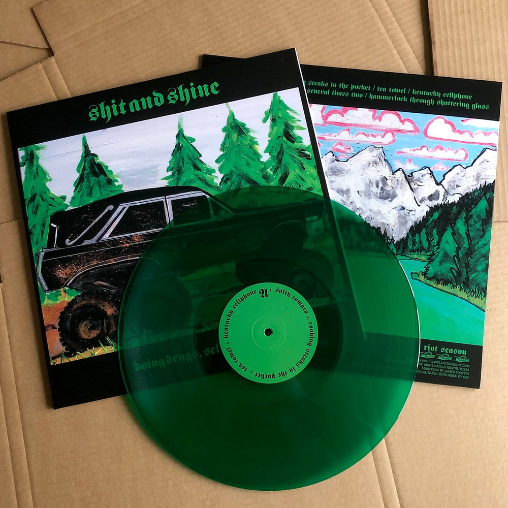 SHIT AND SHINE 'Doing Drugs, Selling Drugs' Green Vinyl LP