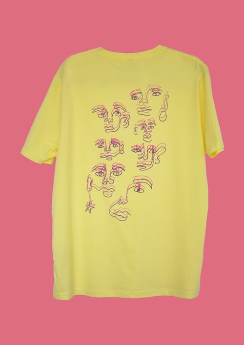 Image of El Pablo x Rivcar Yellow Faces T-shirt