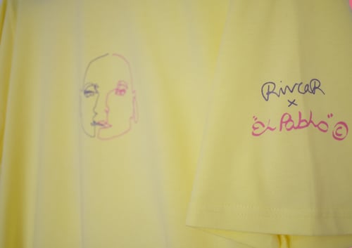 Image of El Pablo x Rivcar Yellow Faces T-shirt