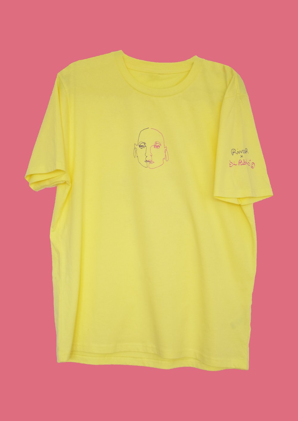 Image of El Pablo x Rivcar Yellow Faces T-shirt