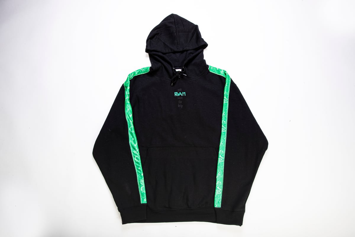 Image of Foam Bandana hoodie - green