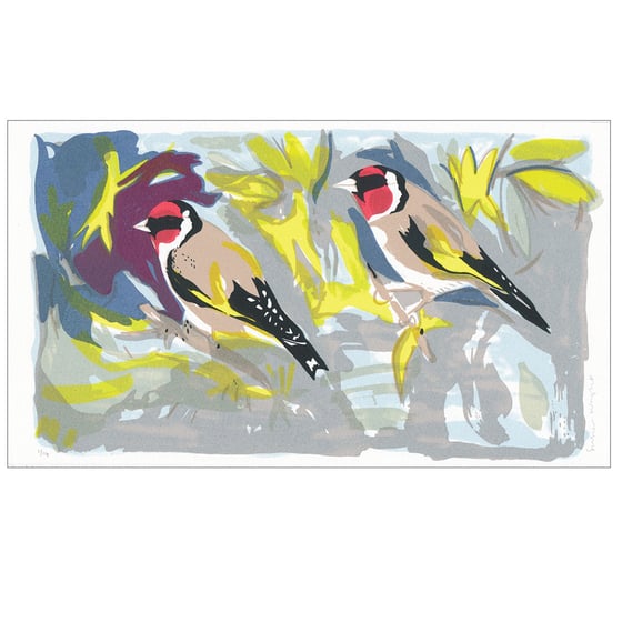 Image of Goldfinches screen print