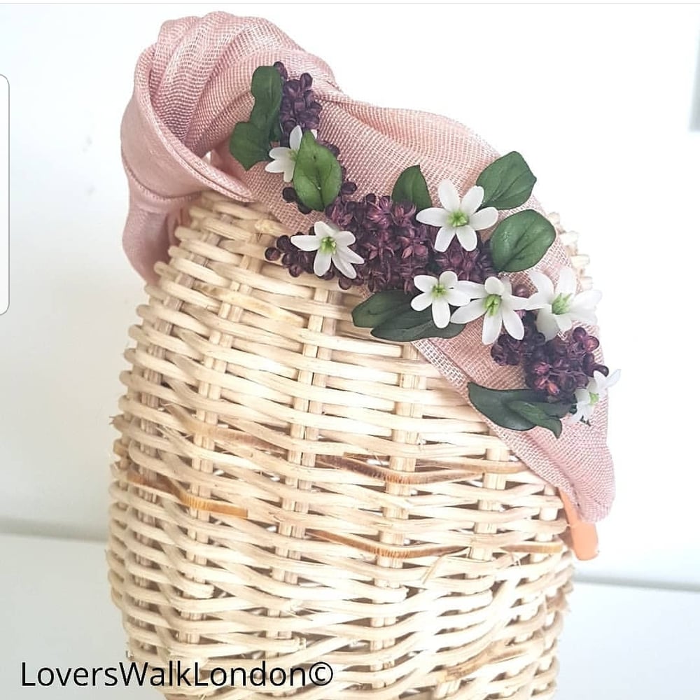 Image of Vintage soft pink turban