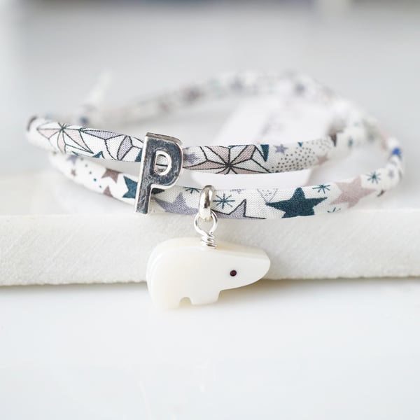 Image of Personalised polar bear bracelet