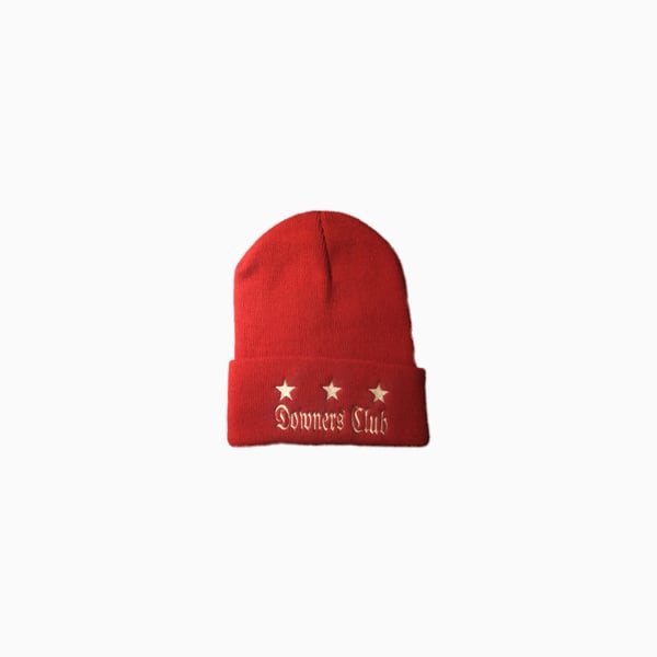 Image of Downers Club Flag Beanie (Red)