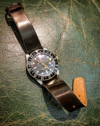 Image 5 of Dark Cognac Horween Shell Cordovan classic watch strap