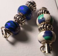 Blue and White Pendant Pair