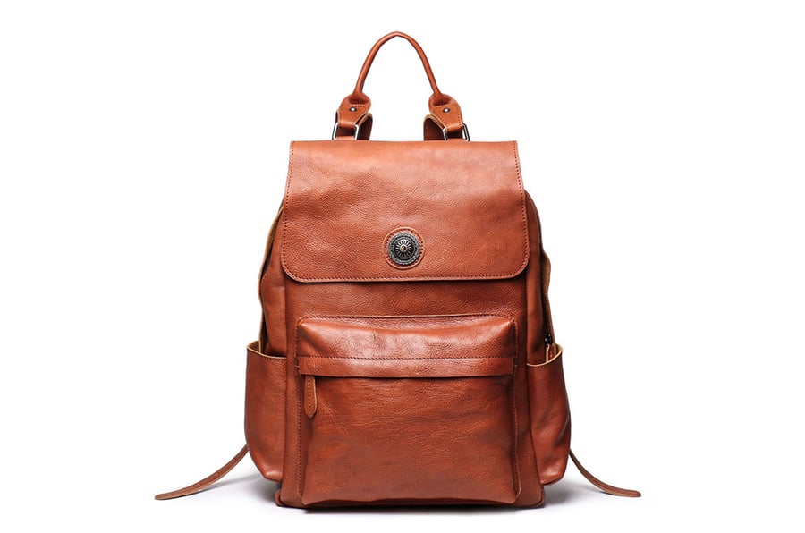 Image of Handmade Full Grain Leather Backpack, School Backpack, Travel Backpack, Rucksack 9031