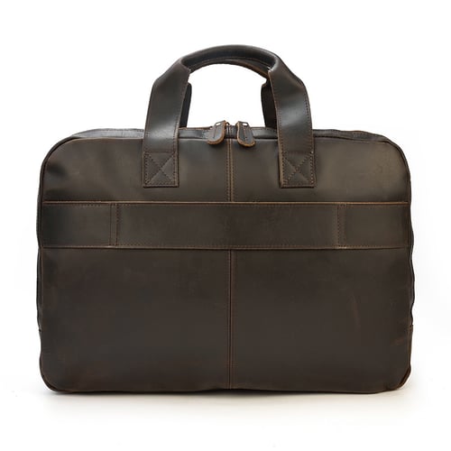 Image of Handmade Full Grain Leather Briefcase, Luggage Bag, Travel Bag, Laptop Briefcase 7289