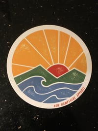 4” New Hampshire Apparel sunrise sticker