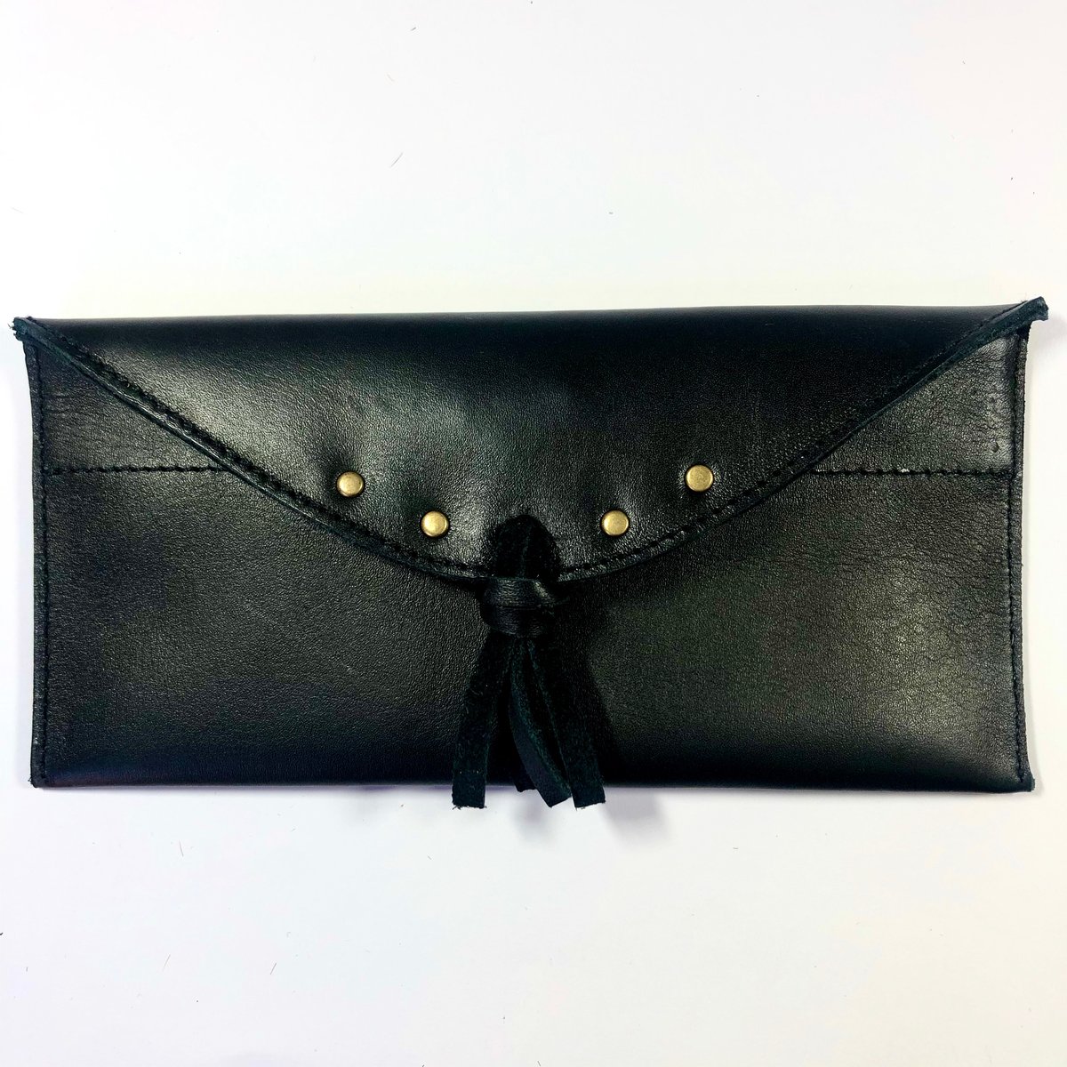 Image of Sunglasses case in black with tassel