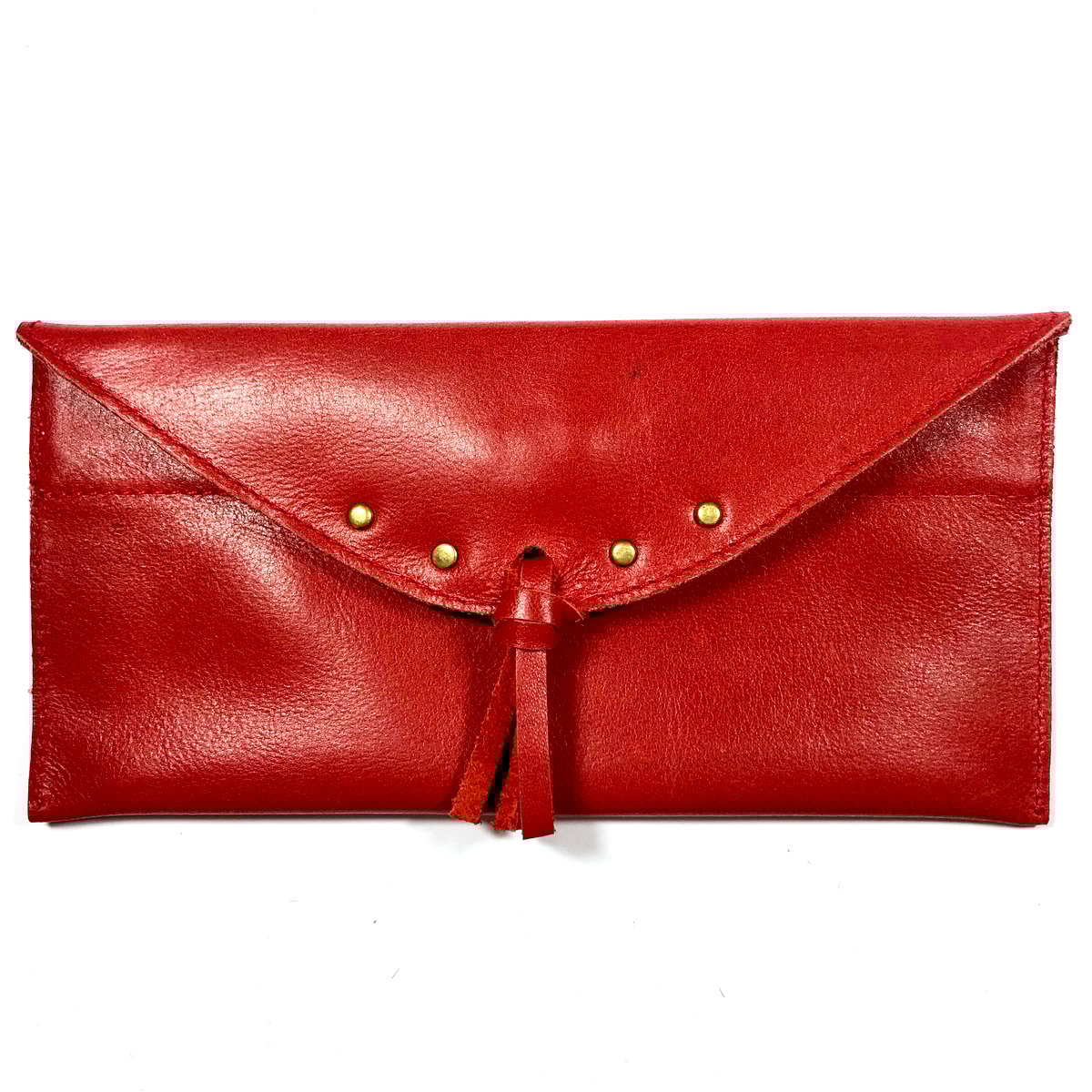 Image of Sunglasses case in red with tassel