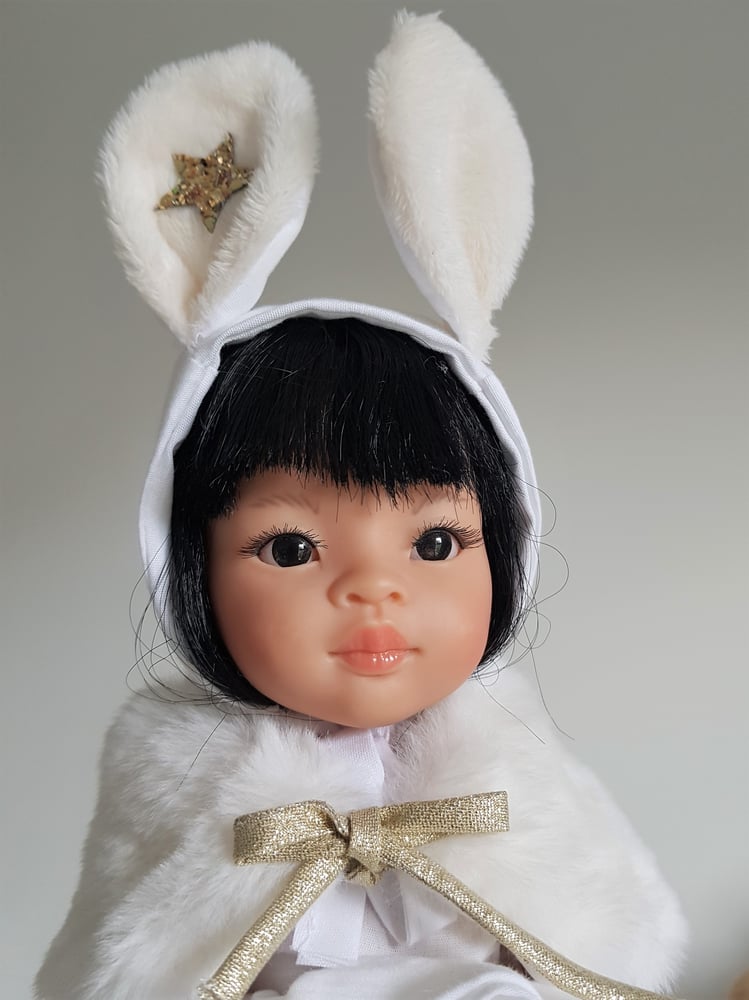Image of COLLECTION poupées de Noël-BEGUIN petit lapin pour poupées de noël