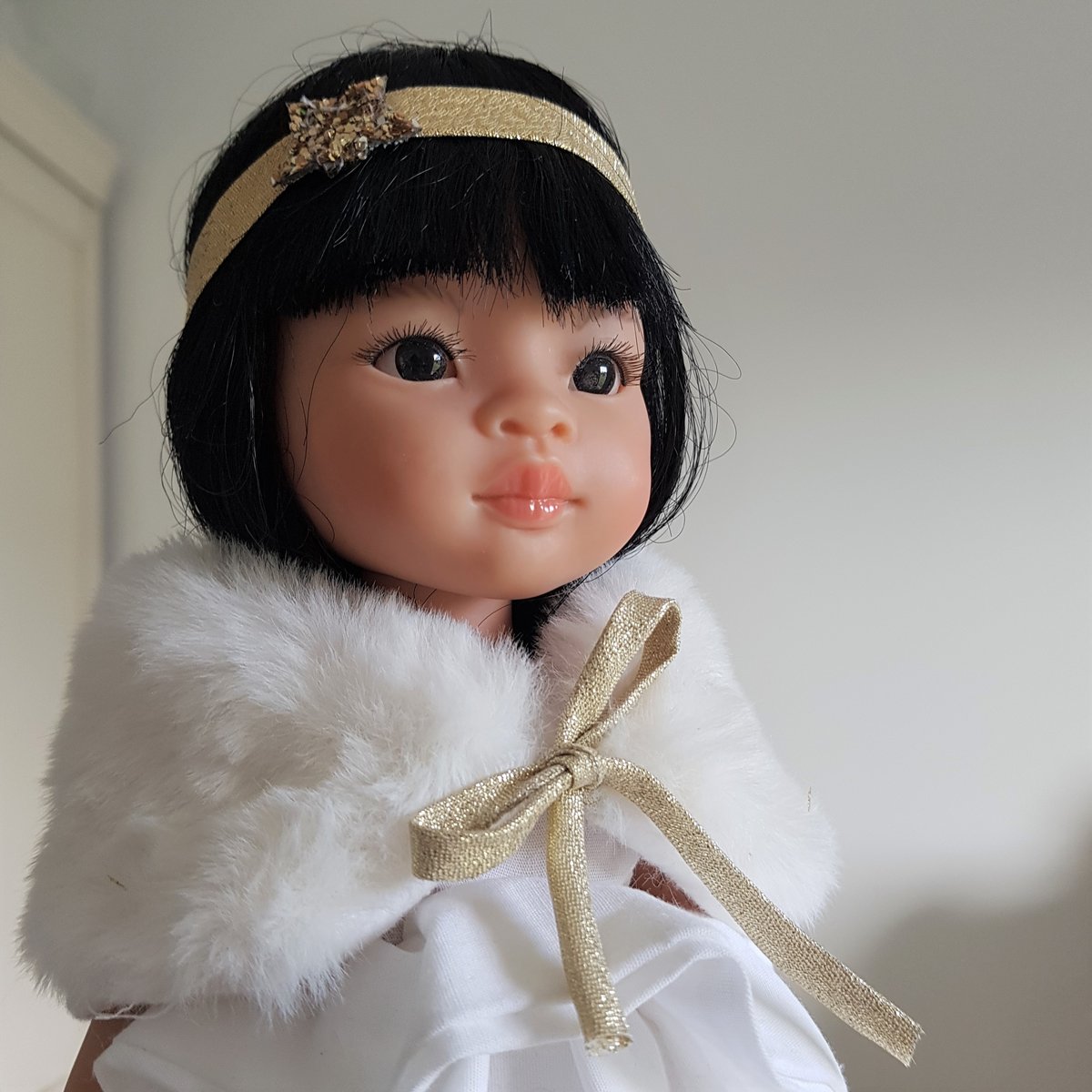 Image of COLLECTION poupées de Noël-BANDEAU ETOILE pour poupée de noël