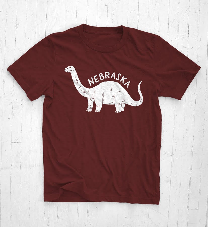 Image of Nebraska Brontosaurus T-shirt