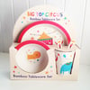 Big Top Circus Bamboo Mealtime Set