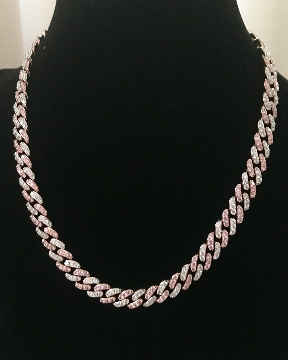 Image of PINK CINDERELLA CUBAN LINK