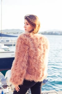 Image 2 of Tan Feather Jacket 