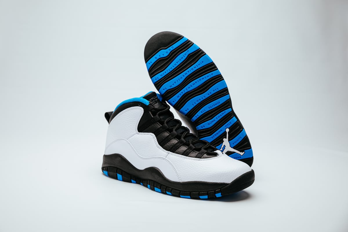 air jordan 10 black and powder blue