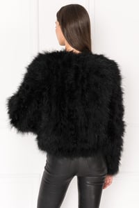 Image 2 of Black feather Jacket