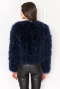 Image 3 of Navy Feather Jacket 