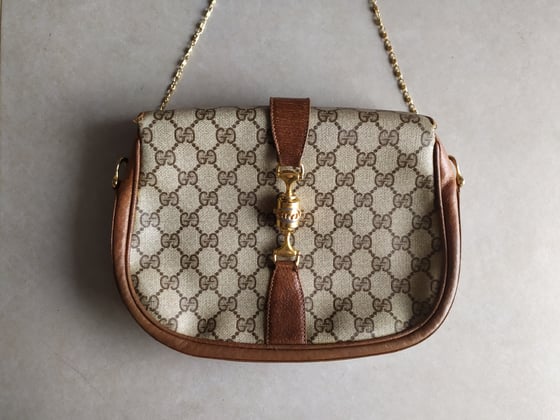 Image of Vintage Gucci brown GG monogram Supreme shoulder bag