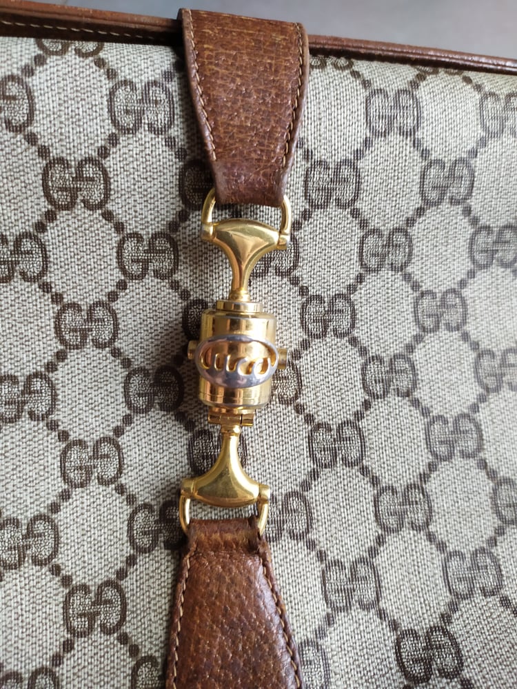Image of Vintage Gucci brown GG monogram Supreme shoulder bag