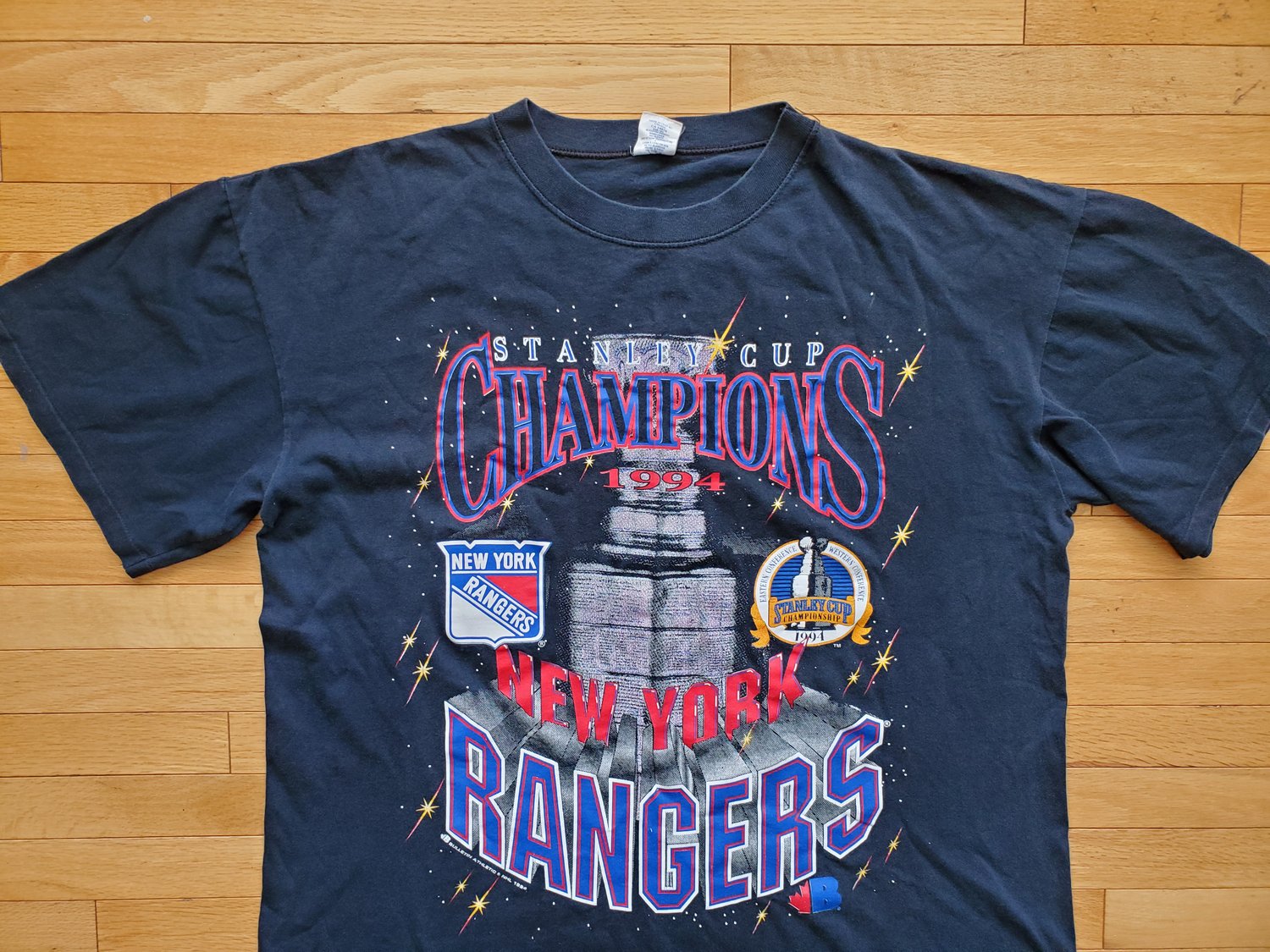 94' NY Rangers Stanley Cup T-Shirt (Single Stitch) 