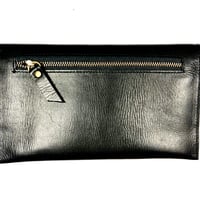 Image 3 of Mini clutch in black with tassel