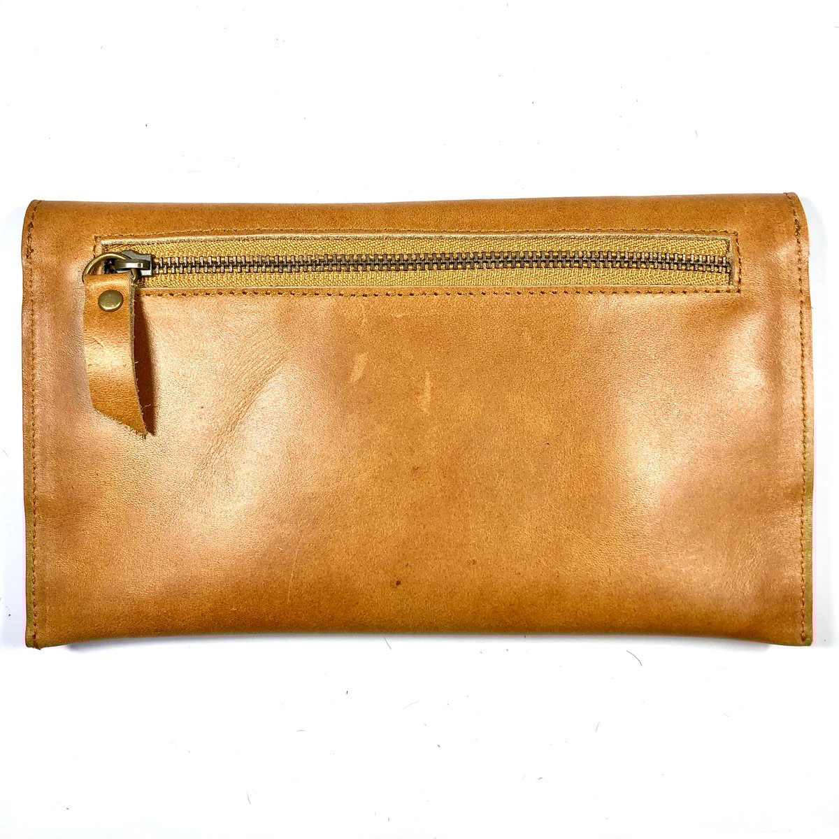 Image of Mini clutch in tan with tassel