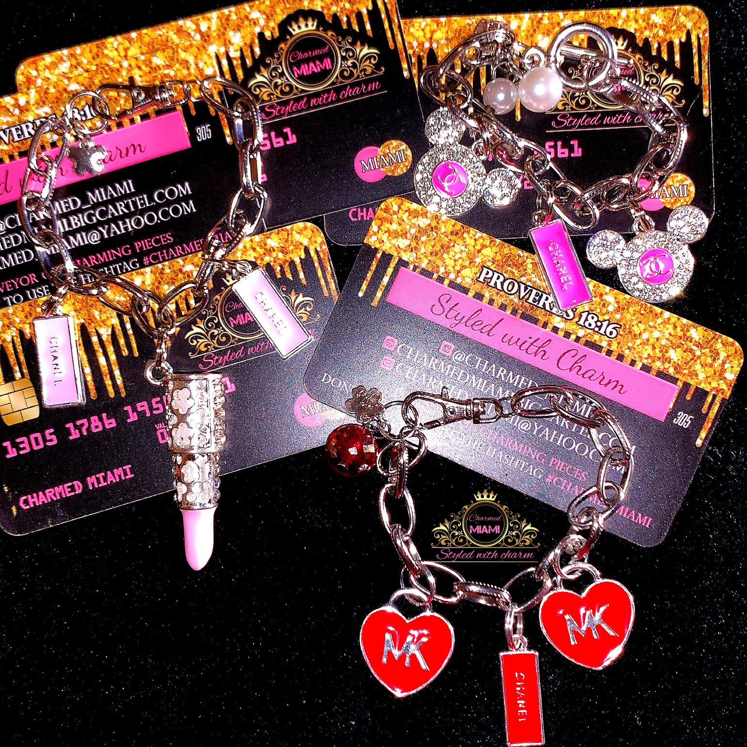 Image of Little Girls Designer Charm Bracelet 