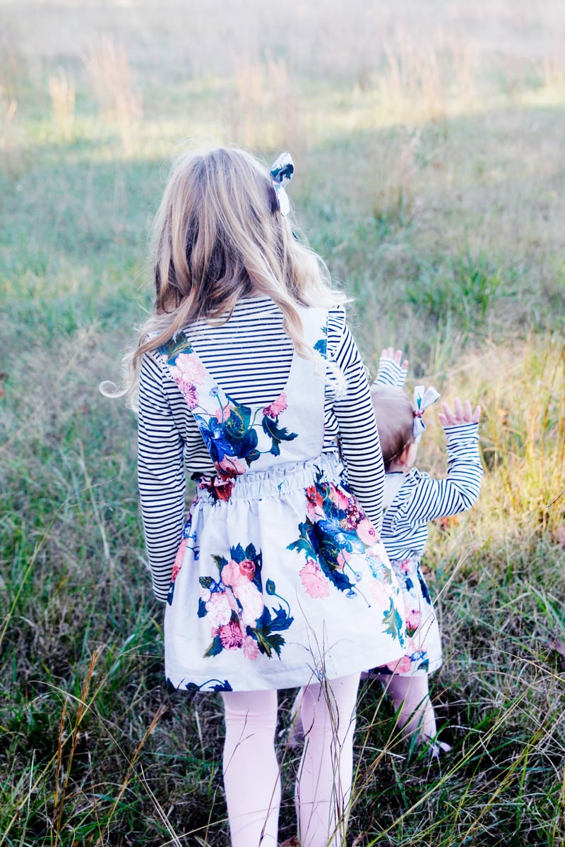 Image of the SCOUT SUSPENDER SKIRT PDF pattern girls 2T-10