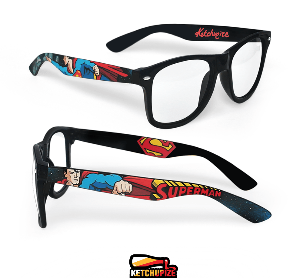 Custom Superman sunglasses/glasses by Ketchupize Ketchupize
