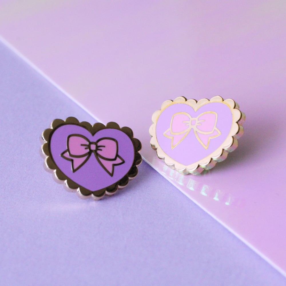 Image of Mini Lolita Hearts Enamel Pins