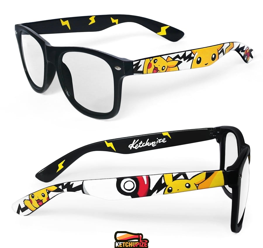 Custom Pikachu Pokemon glasses/sunglasses by Ketchupize