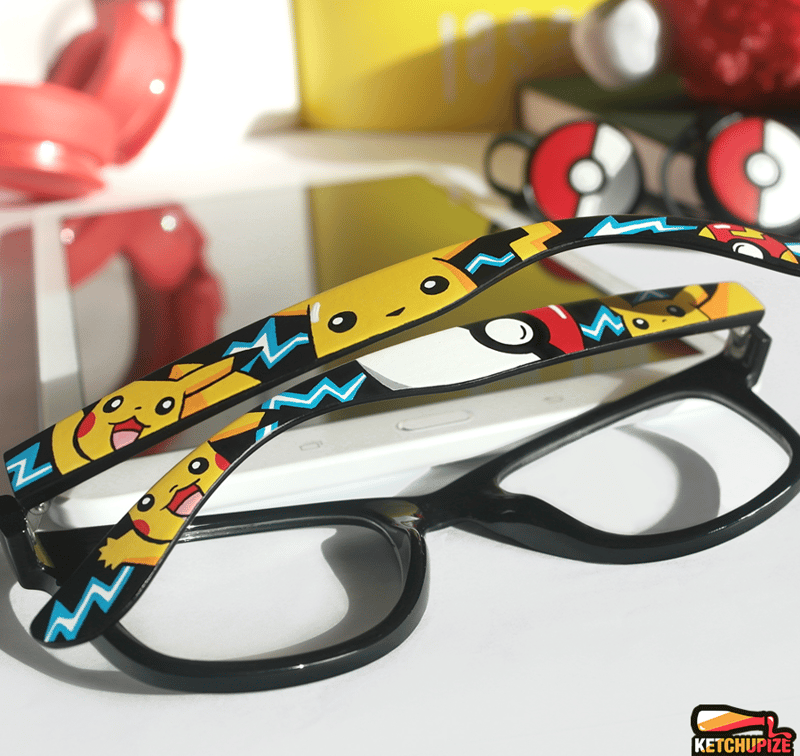 Custom Pikachu Pokemon glasses/sunglasses by Ketchupize