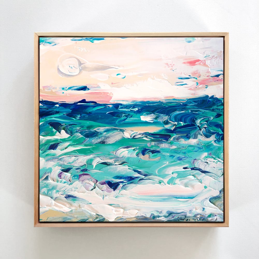 Image of ‘Coastal no.50’ - 30x30cm - FRAMED
