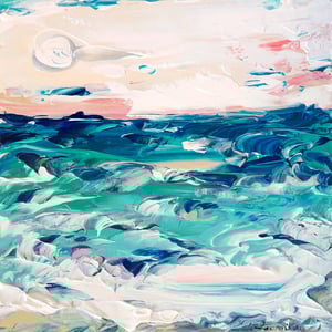 Image of ‘Coastal no.50’ - 30x30cm - FRAMED